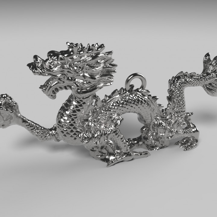 ? Dragon Necklace – High Detail Fantasy Pendant (3D Printable STL)